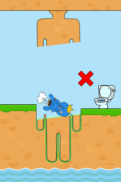 Rush to Toilet: Bridge puzzle - Gameplay image of android game
