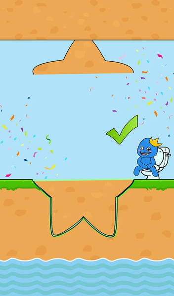 Rush to Toilet: Bridge puzzle - Gameplay image of android game