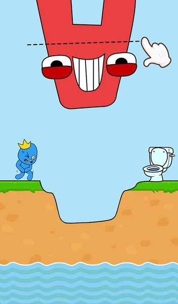 Rush to Toilet: Bridge puzzle - Gameplay image of android game