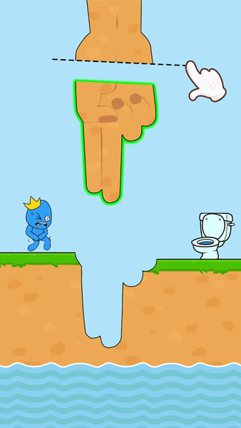 Rush to Toilet: Bridge puzzle - Gameplay image of android game