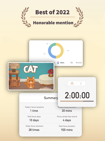 Striving: Pomodoro study timer - Image screenshot of android app