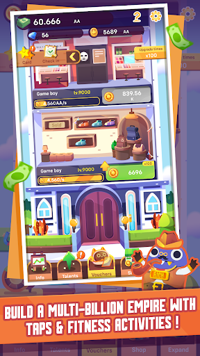Fit Tycoon - idle clicker game - Gameplay image of android game