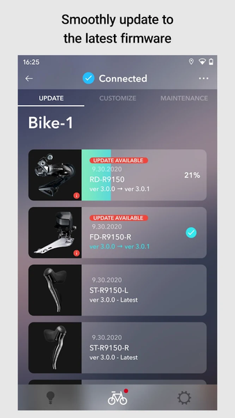 E-TUBE PROJECT Cyclist - Image screenshot of android app