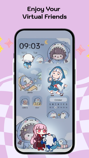 Oh My Shimeji: Pets On Screen - Image screenshot of android app