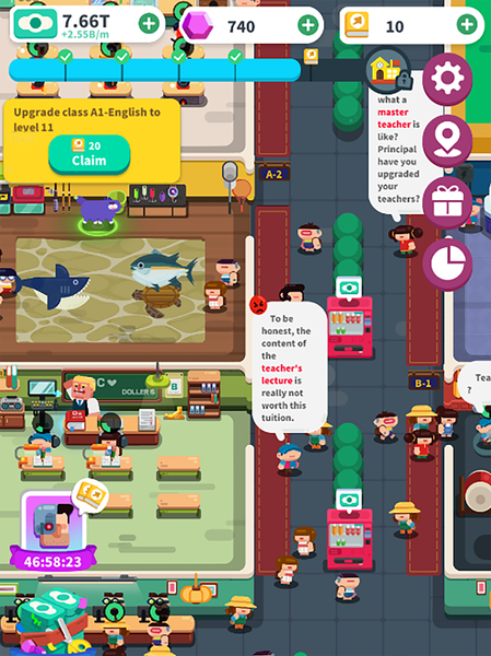Supreme! Idle School Tycoon - عکس بازی موبایلی اندروید