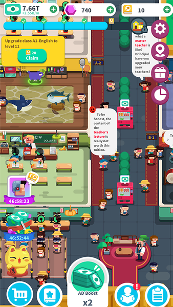 Supreme! Idle School Tycoon - عکس بازی موبایلی اندروید