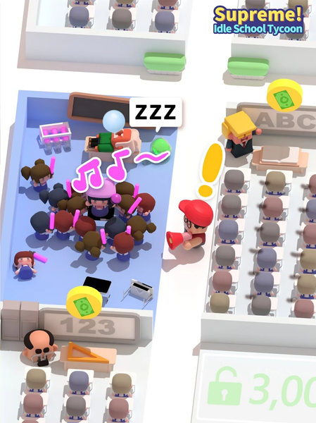 Supreme! Idle School Tycoon - عکس بازی موبایلی اندروید