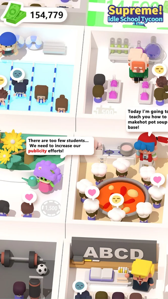 Supreme! Idle School Tycoon - عکس بازی موبایلی اندروید