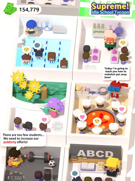 Supreme! Idle School Tycoon - عکس بازی موبایلی اندروید