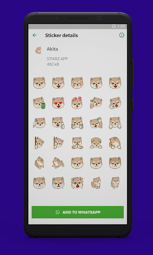 STIKRZ - Dogs Stickers for WhatsApp WAStickerApps - Image screenshot of android app