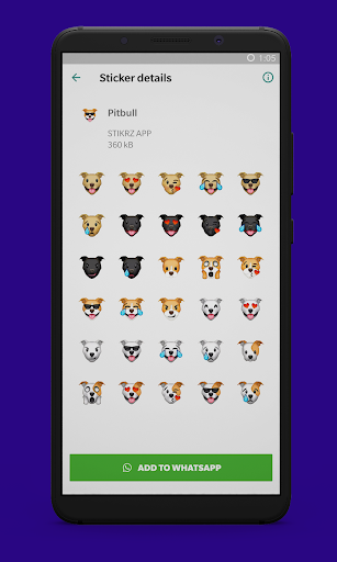 STIKRZ - Dogs Stickers for WhatsApp WAStickerApps - Image screenshot of android app