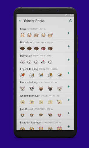 STIKRZ - Dogs Stickers for WhatsApp WAStickerApps - Image screenshot of android app