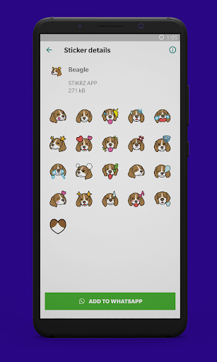 STIKRZ - Dogs Stickers for WhatsApp WAStickerApps - Image screenshot of android app