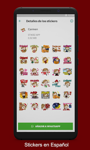 STIKRZ - Stickers Packs in Spanish for WhatsApp - Image screenshot of android app