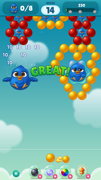 Bubble Duck Origin - Gameplay image of android game