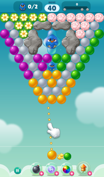 Bubble Duck Origin - Gameplay image of android game