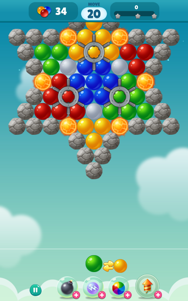 Bubble Duck Origin - Gameplay image of android game