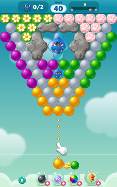 Bubble Duck Origin - Gameplay image of android game