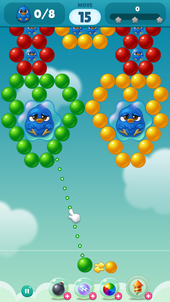 Bubble Duck Origin - Gameplay image of android game