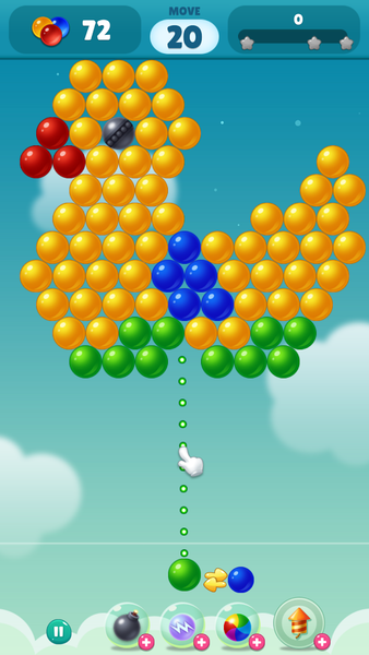 Bubble Duck Origin - Gameplay image of android game