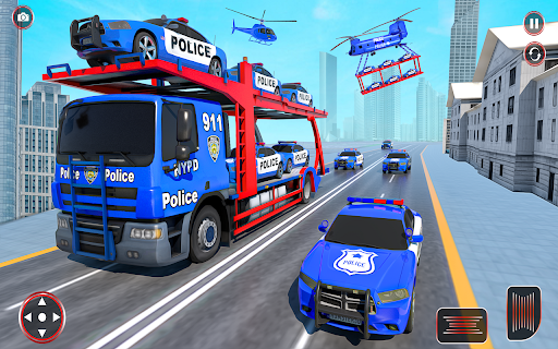 Grand Vehicle Police Transport - Gameplay image of android game