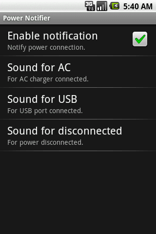 Power Notifier - Image screenshot of android app