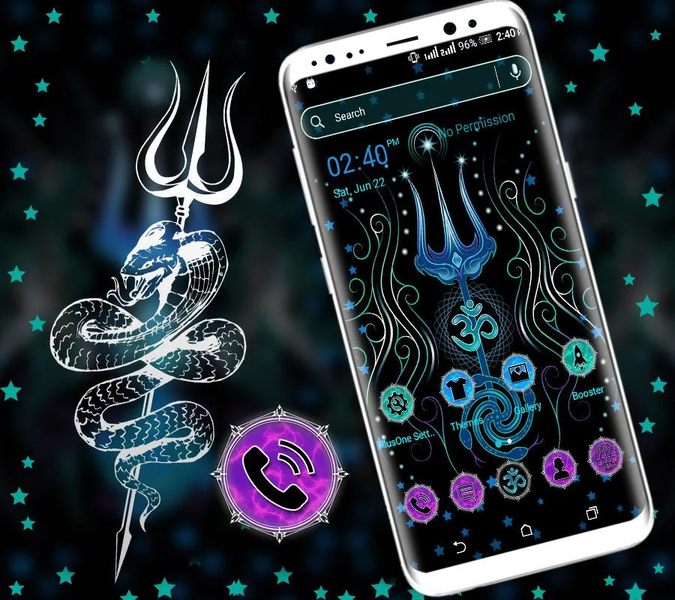 Shiva Trishul Launcher Theme - Image screenshot of android app