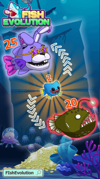 Fish Evolution™ Feeding Frenzy - عکس بازی موبایلی اندروید