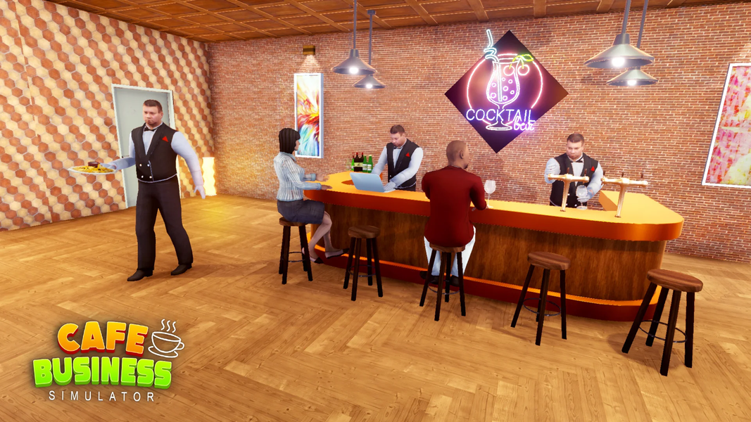 Cafe Business Sim - Restaurant - Gameplay image of android game