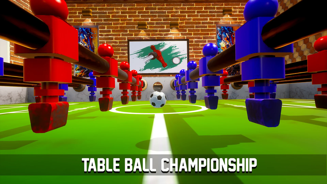 Foosball  PvP - Table Football - Gameplay image of android game