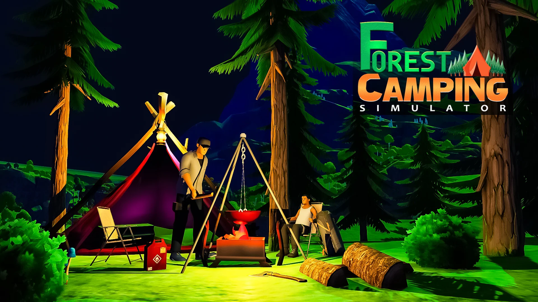 Forest Camping Survival Sim 3D - Gameplay image of android game