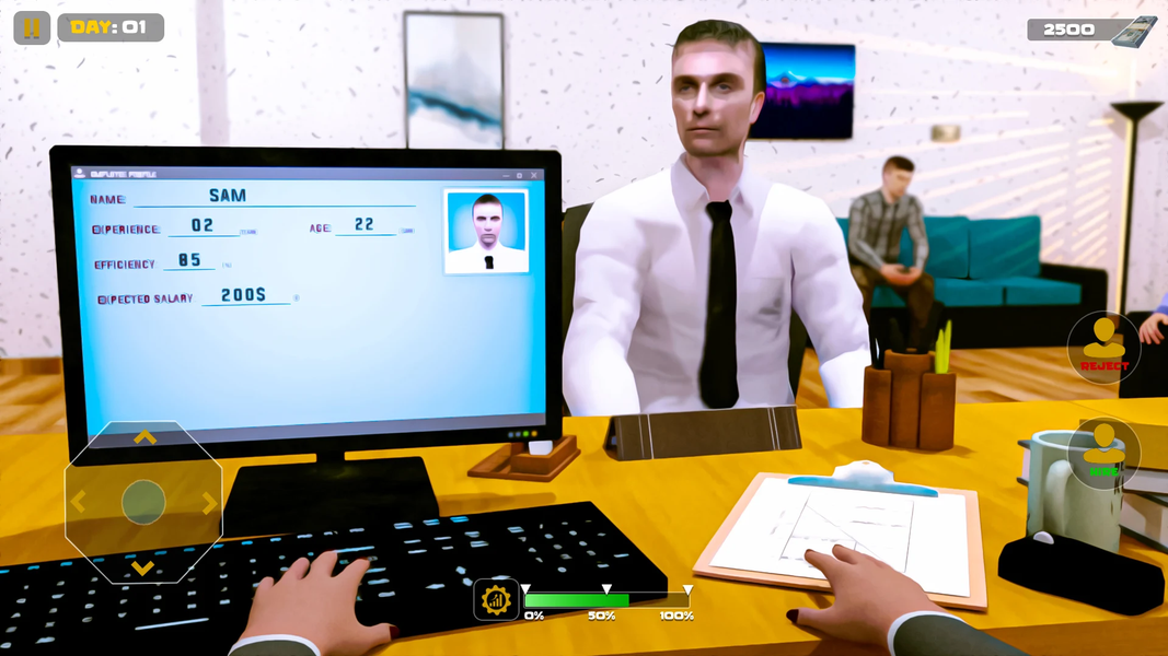 HR Manager Job Simulator - Gameplay image of android game