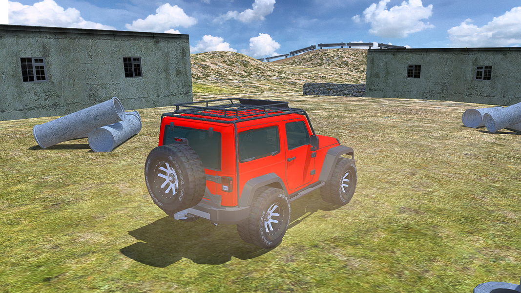 Parking Game Offroad Jeep Game - Gameplay image of android game