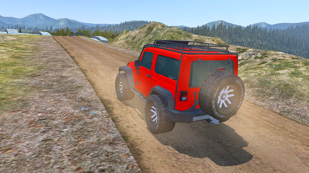 Parking Game Offroad Jeep Game - Gameplay image of android game