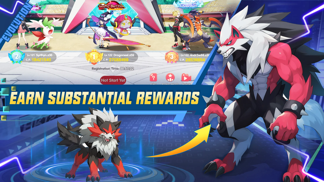 Evo Mastery：Pet Monsters - Gameplay image of android game
