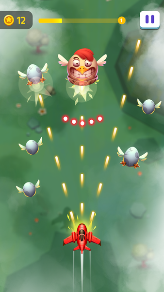 Chicken Shooter: Sky Battle - Gameplay image of android game