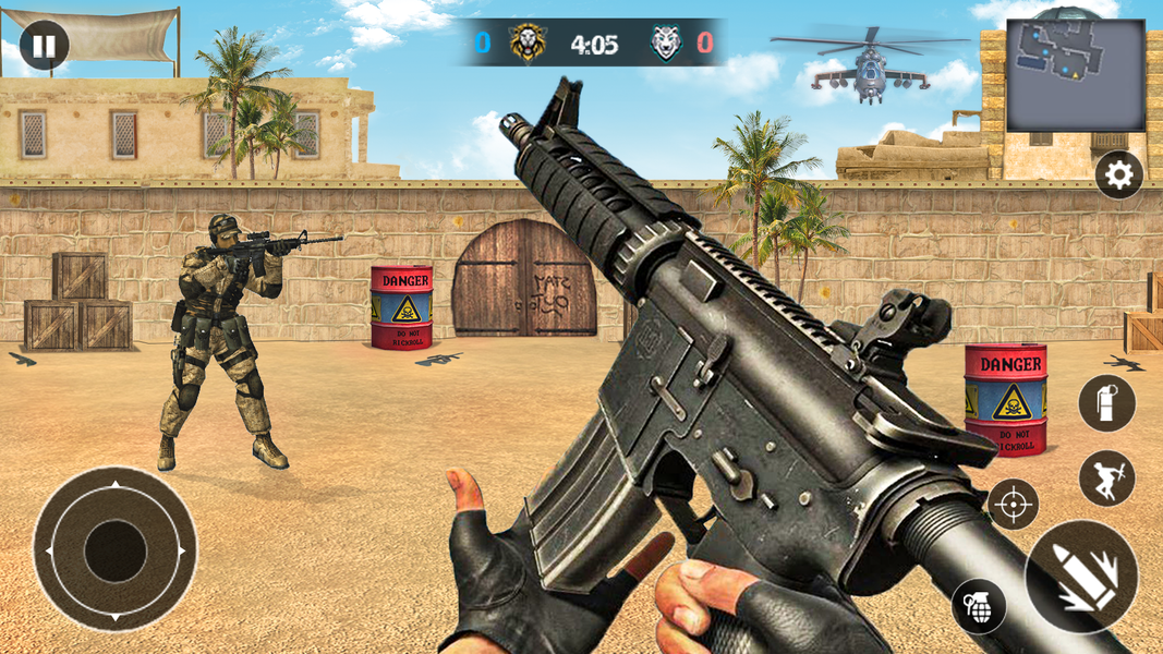 Fps Gun Shooting games IGI ops - Gameplay image of android game