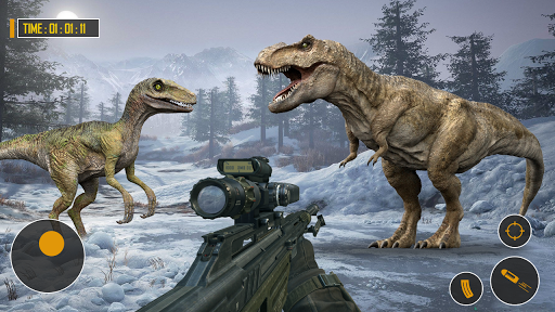 Wild Dinosaur Hunter 2020- Dinosaur Shooting Games - Image screenshot of android app