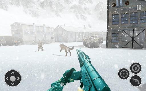Snow Army Sniper Shooting War: - Gameplay image of android game