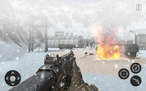 Snow Army Sniper Shooting War: - Gameplay image of android game