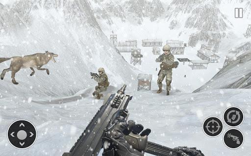 Snow Army Sniper Shooting War: - Gameplay image of android game