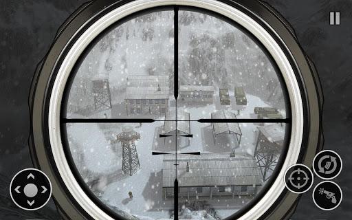 Snow Army Sniper Shooting War: - Gameplay image of android game