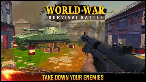 World War Survival Battle : WWII Free Fps Combat - عکس بازی موبایلی اندروید