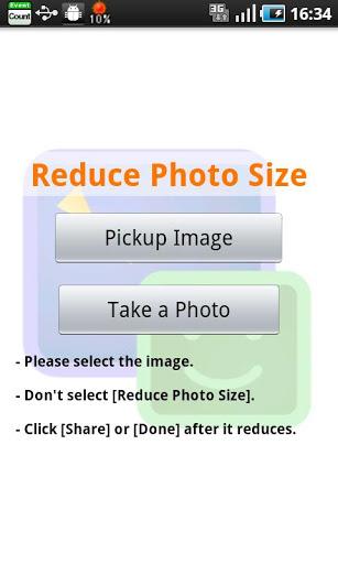 Reduce Photo Size - Image screenshot of android app