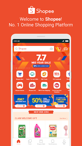 Shopee: 7.7 Mid Year Sale - عکس برنامه موبایلی اندروید