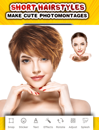 Short Hairstyles Styler for wo - Image screenshot of android app