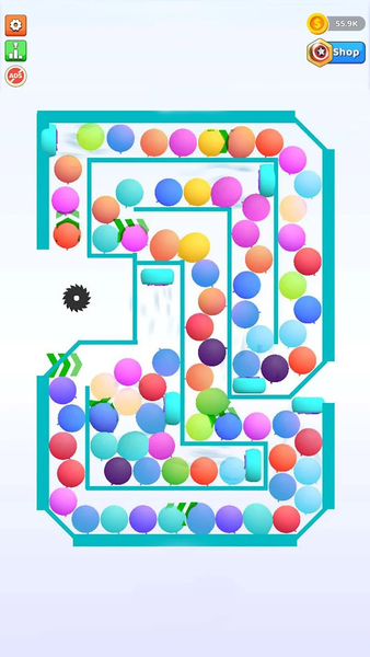 Bounce and pop - Puff Balloon - Gameplay image of android game