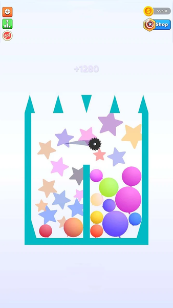 Bounce and pop - Puff Balloon - Gameplay image of android game