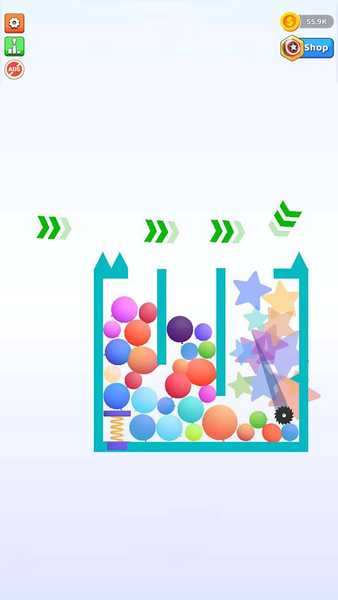 Bounce and pop - Puff Balloon - Gameplay image of android game