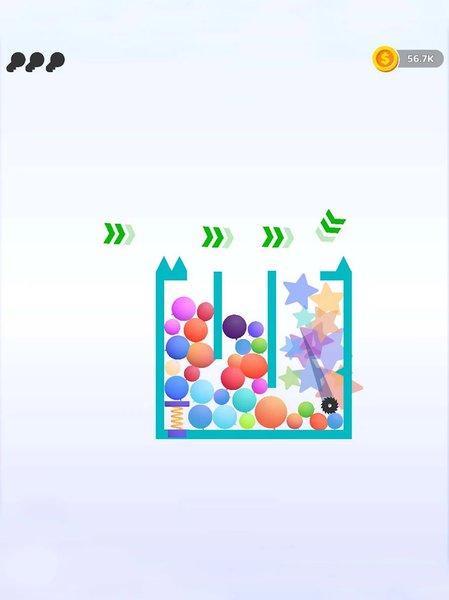 Bounce and pop - Puff Balloon - Gameplay image of android game